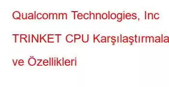 Qualcomm Technologies, Inc TRINKET CPU Karşılaştırmaları ve Özellikleri