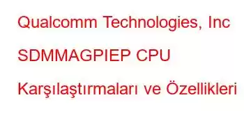 Qualcomm Technologies, Inc SDMMAGPIEP CPU Karşılaştırmaları ve Özellikleri