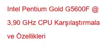 Intel Pentium Gold G5600F @ 3,90 GHz CPU Karşılaştırmaları ve Özellikleri