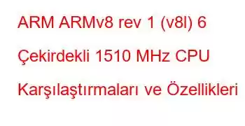 ARM ARMv8 rev 1 (v8l) 6 Çekirdekli 1510 MHz CPU Karşılaştırmaları ve Özellikleri