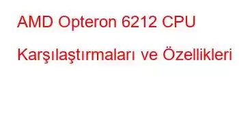 AMD Opteron 6212 CPU Karşılaştırmaları ve Özellikleri