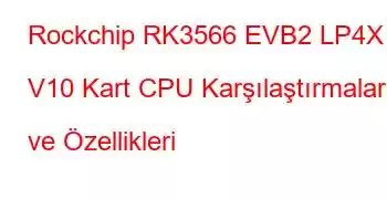 Rockchip RK3566 EVB2 LP4X V10 Kart CPU Karşılaştırmaları ve Özellikleri